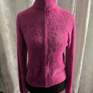 Fashion Nova Bold Pink Turtleneck Sweater